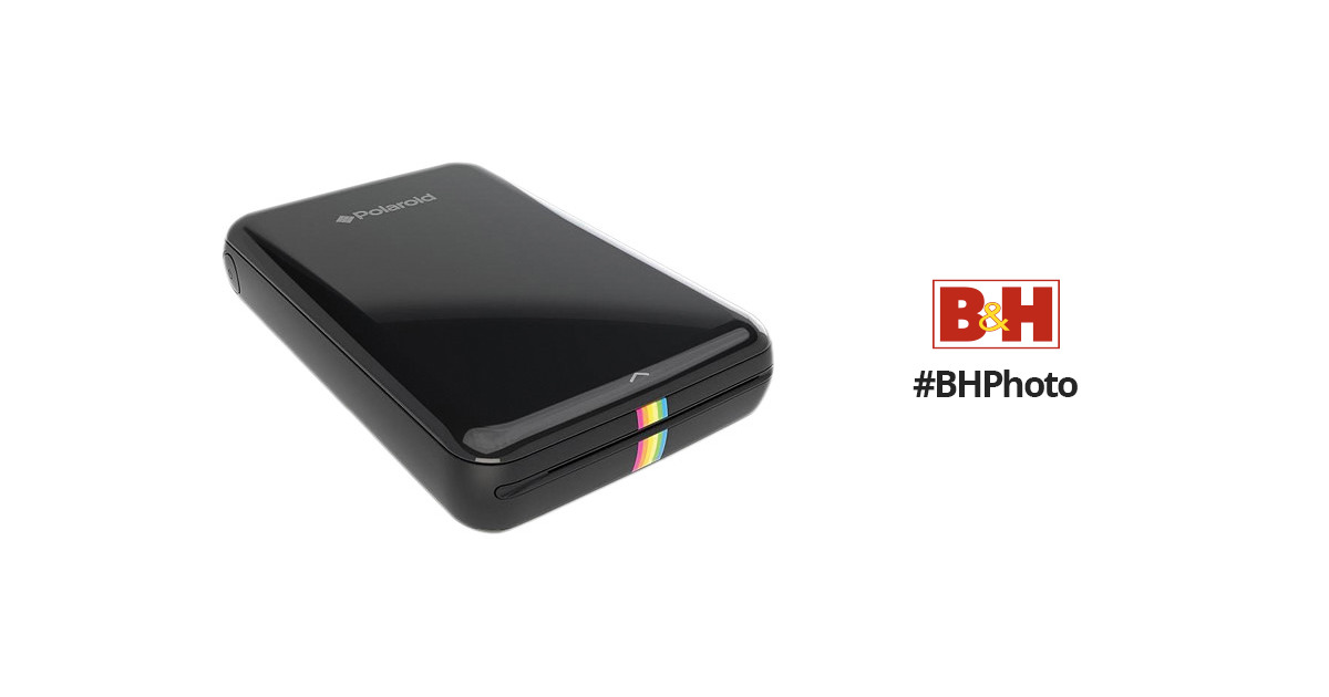 Polaroid Zip Mobile Instant Photo Printer, Black, POLMP01B 