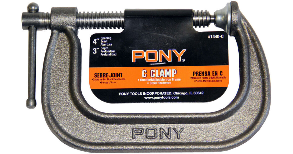 Pony Adjustable Clamps Large Adjustable CClamp (4 x 3") 1440C