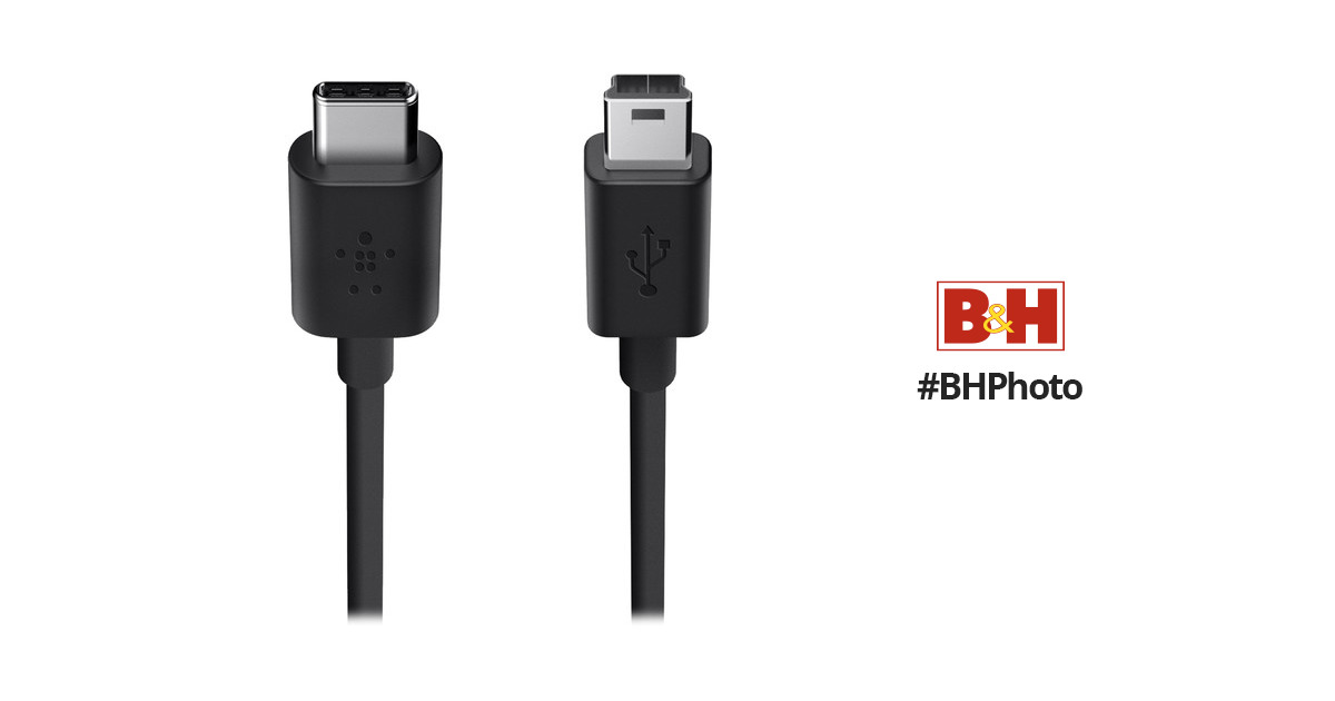 Belkin USB 2.0 Type-C to Mini-USB Type-B Charge F2CU034BT06-BLK