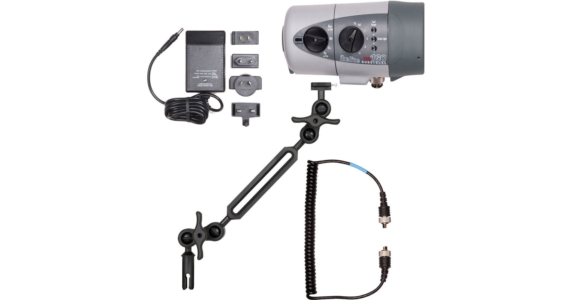 Ikelite DS160 Strobe Kit with Sync Cord, NiMH Battery, 4060.35