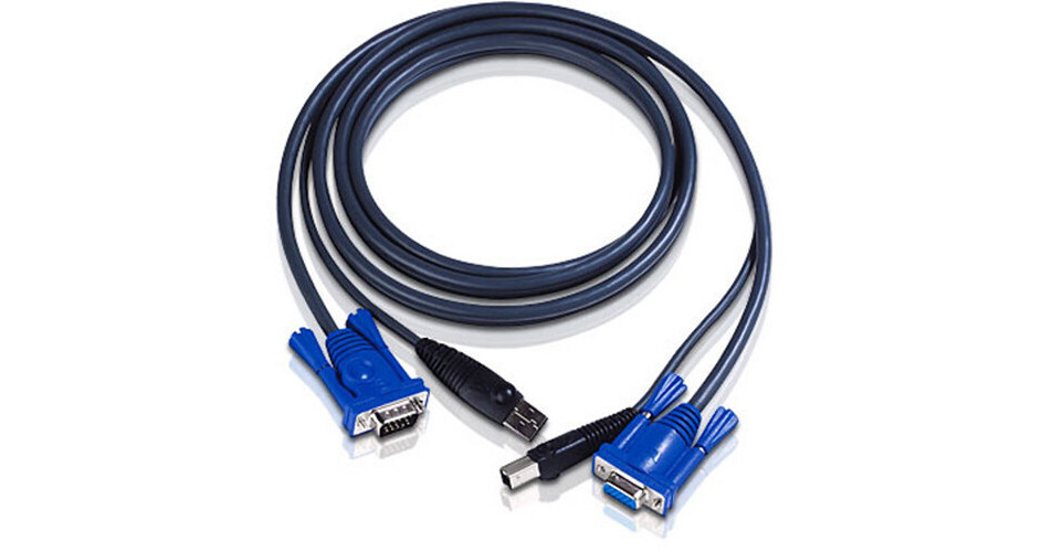 ATEN USB KVM Extension Cable (6') 2L5002U B&H Photo Video