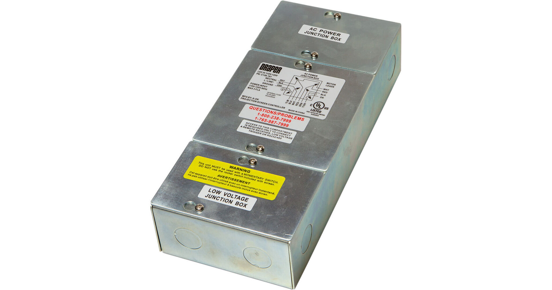 Draper LVCIV Low Voltage Control Module (110V) 121222 B&H Photo