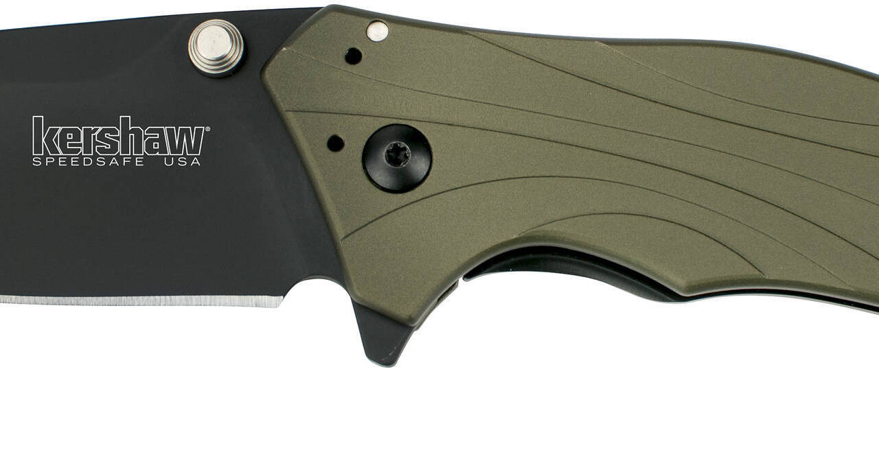 KERSHAW Knockout Folding Knife (Olive/Black) 1870OLBLK B&H Photo