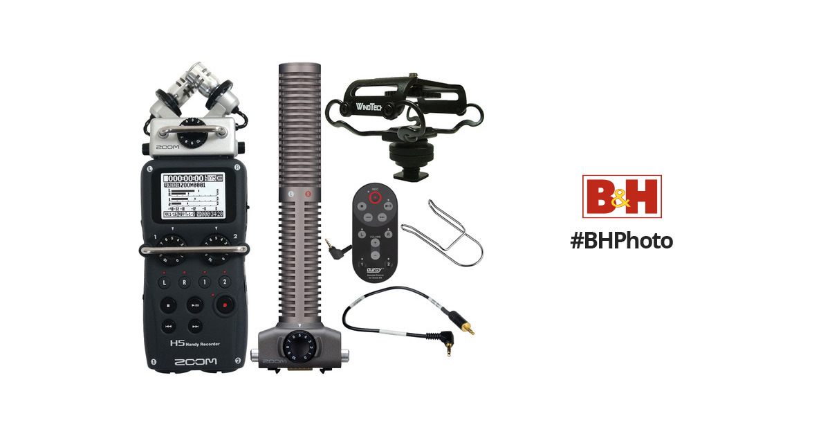 Zoom Zoom H5 Handy Recorder On-Camera Package Kit B&H Photo