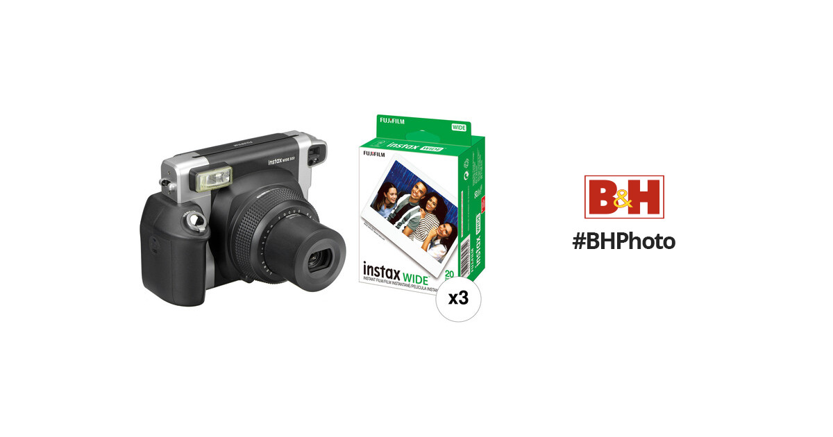 FUJIFILM INSTAX WIDE 300 Instant Film Camera with Three Twin Packs of Film  Kit – Curven Store