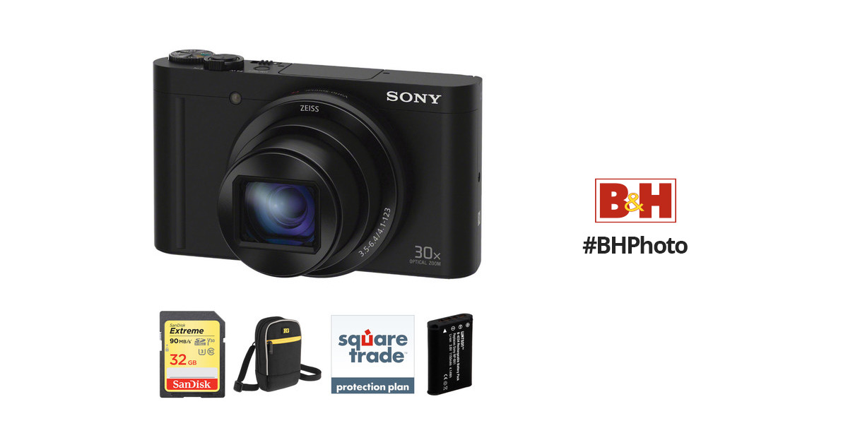 Sony Cyber-shot DSC-WX500 Digital Camera Deluxe Kit B&H Photo
