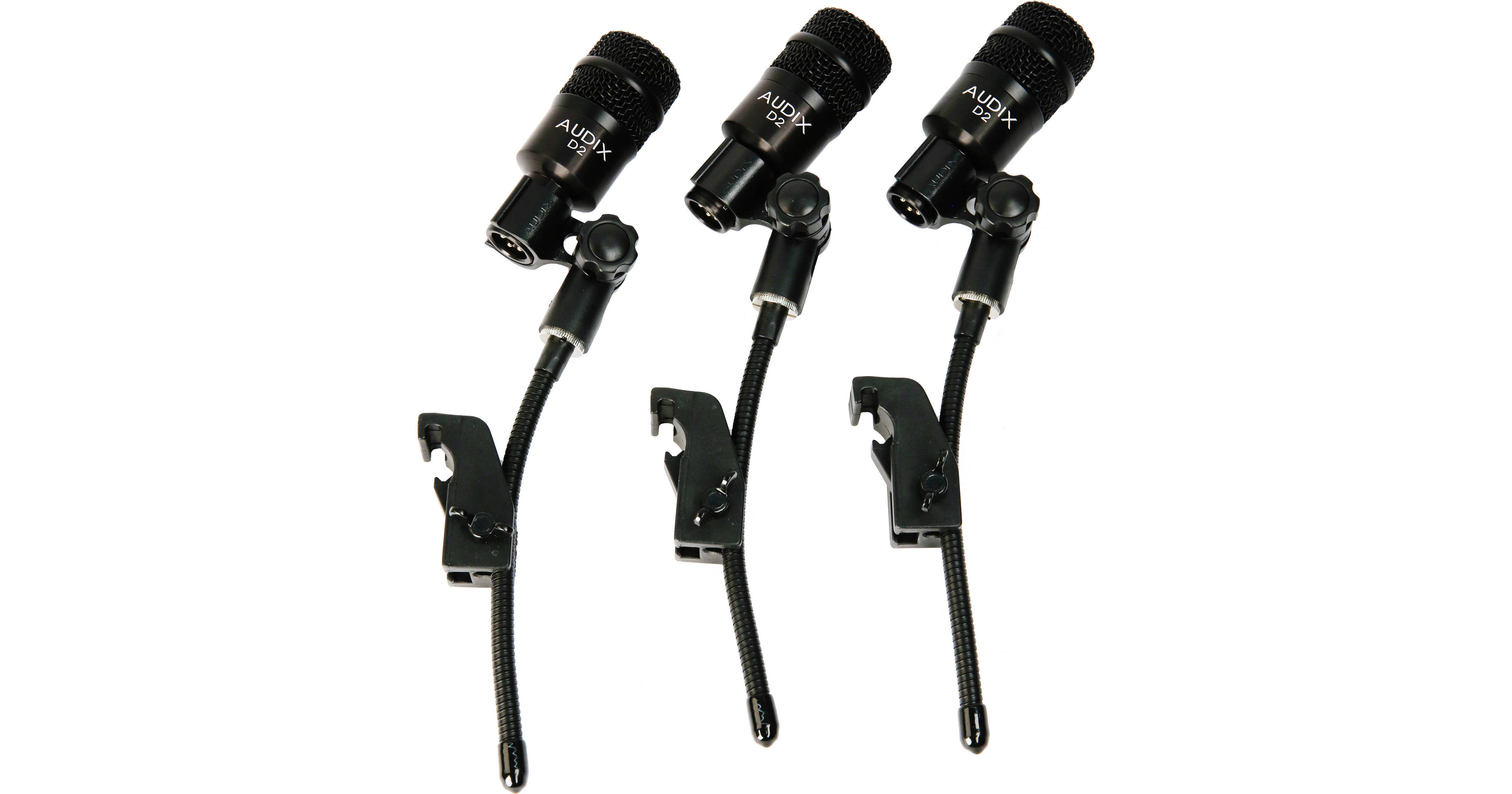 Audix D2 Dynamic Instrument Microphone Trio (3-Pack) D2 TRIO B&H