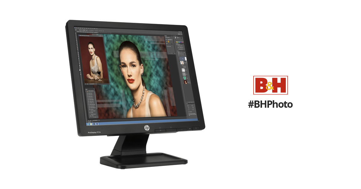 HP P17A ProDisplay 17 LED Backlit LCD Monitor F4M97AA#ABA B&H