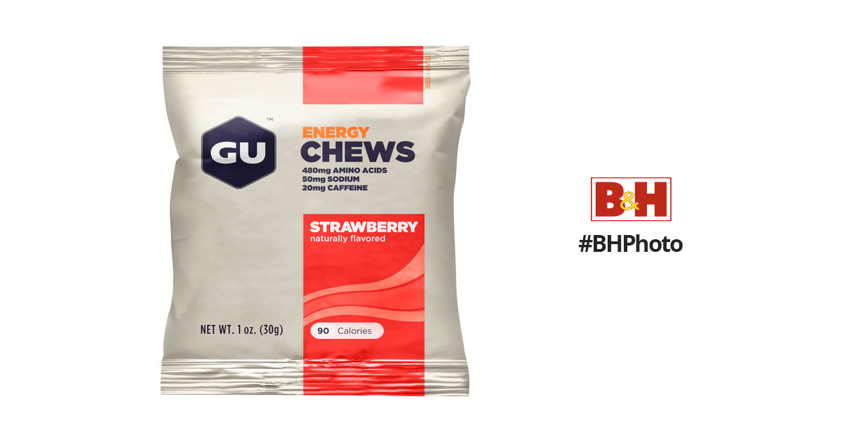 GU Energy Labs Energy Chews (24-Pack, Strawberry) GU-123217 B&H