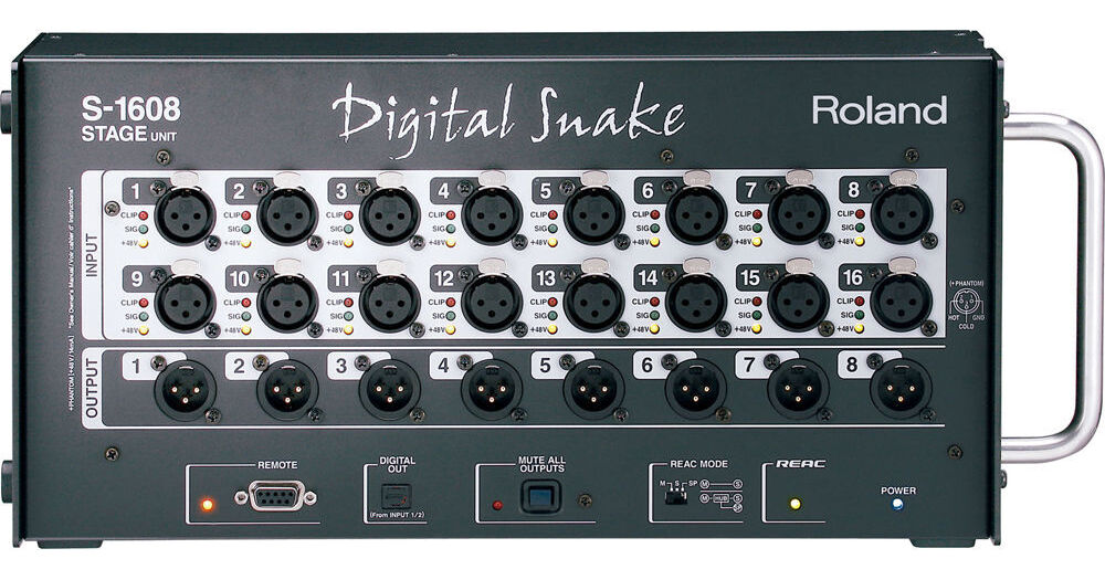 Roland S-1608 16x8 Stage Unit Digital Snake System S-1608 B&H