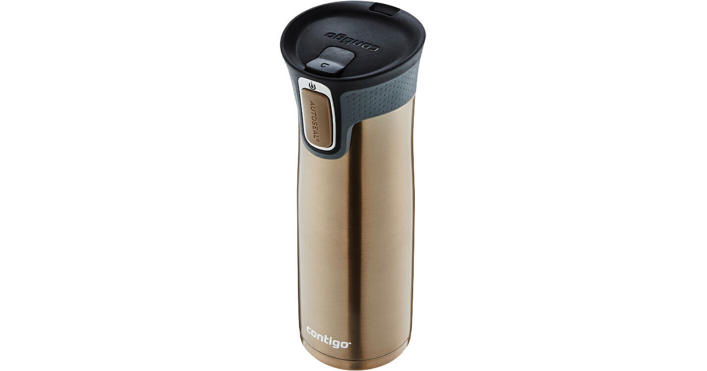 Contigo West Loop AUTOSEAL Travel Mug, 20 oz, Latte, Stainless Steel  (70118)