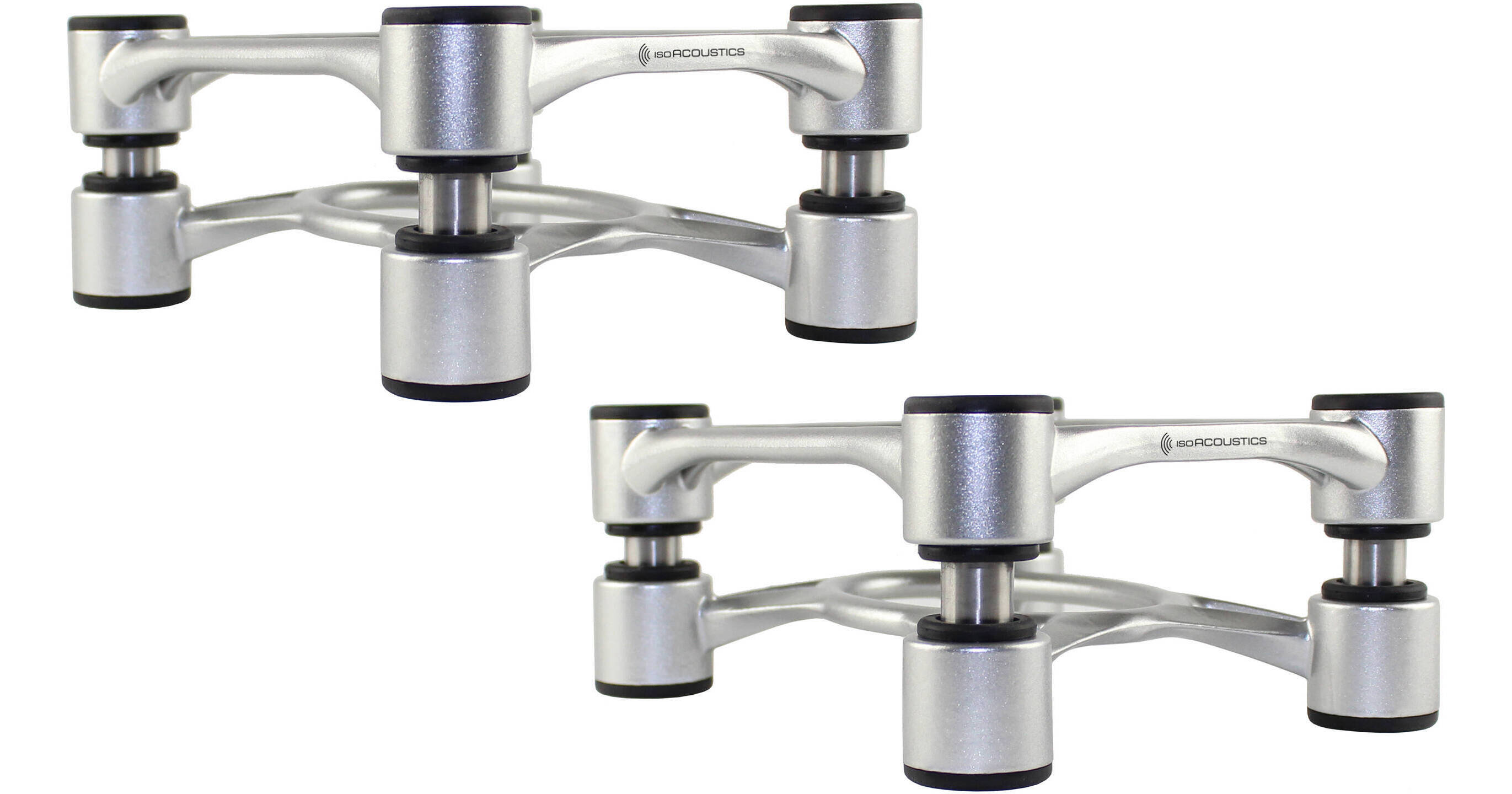 IsoAcoustics The Aperta - Sculpted Aluminum Acoustic Isolation Stands,  Aluminum Finish 