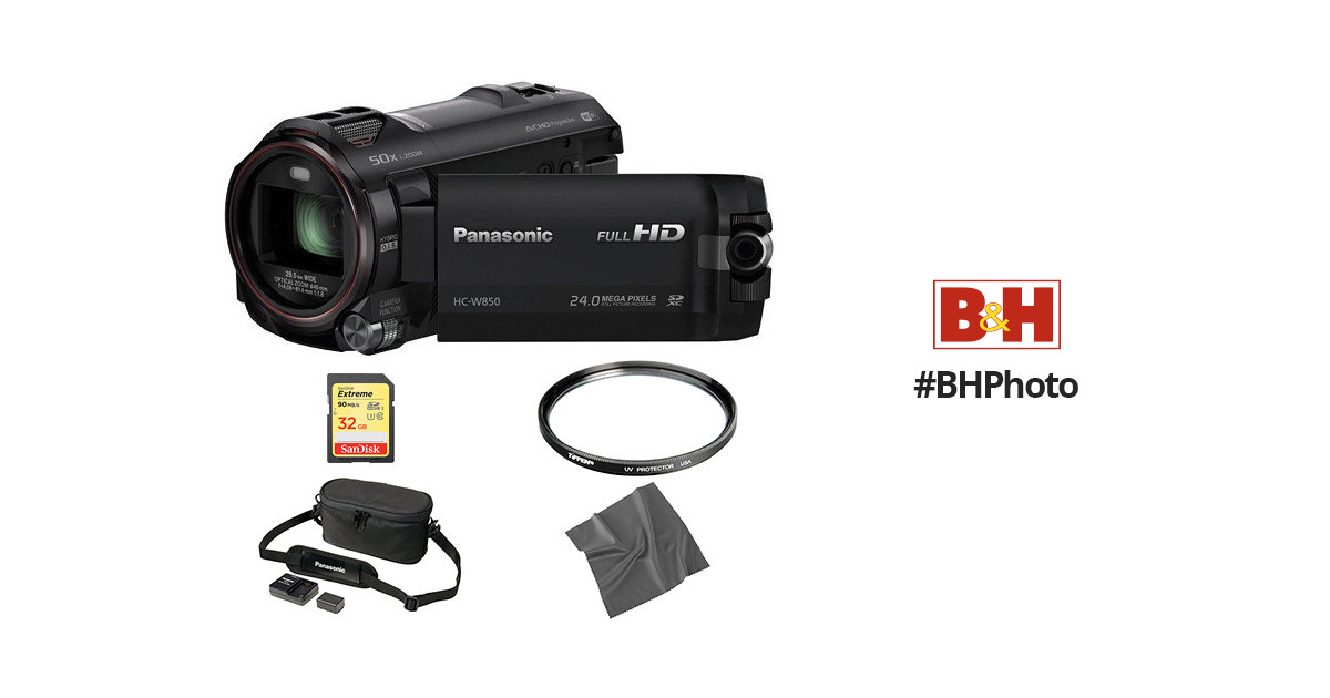 Panasonic HC-W850 Full HD Camcorder Basic Kit B&H Photo Video