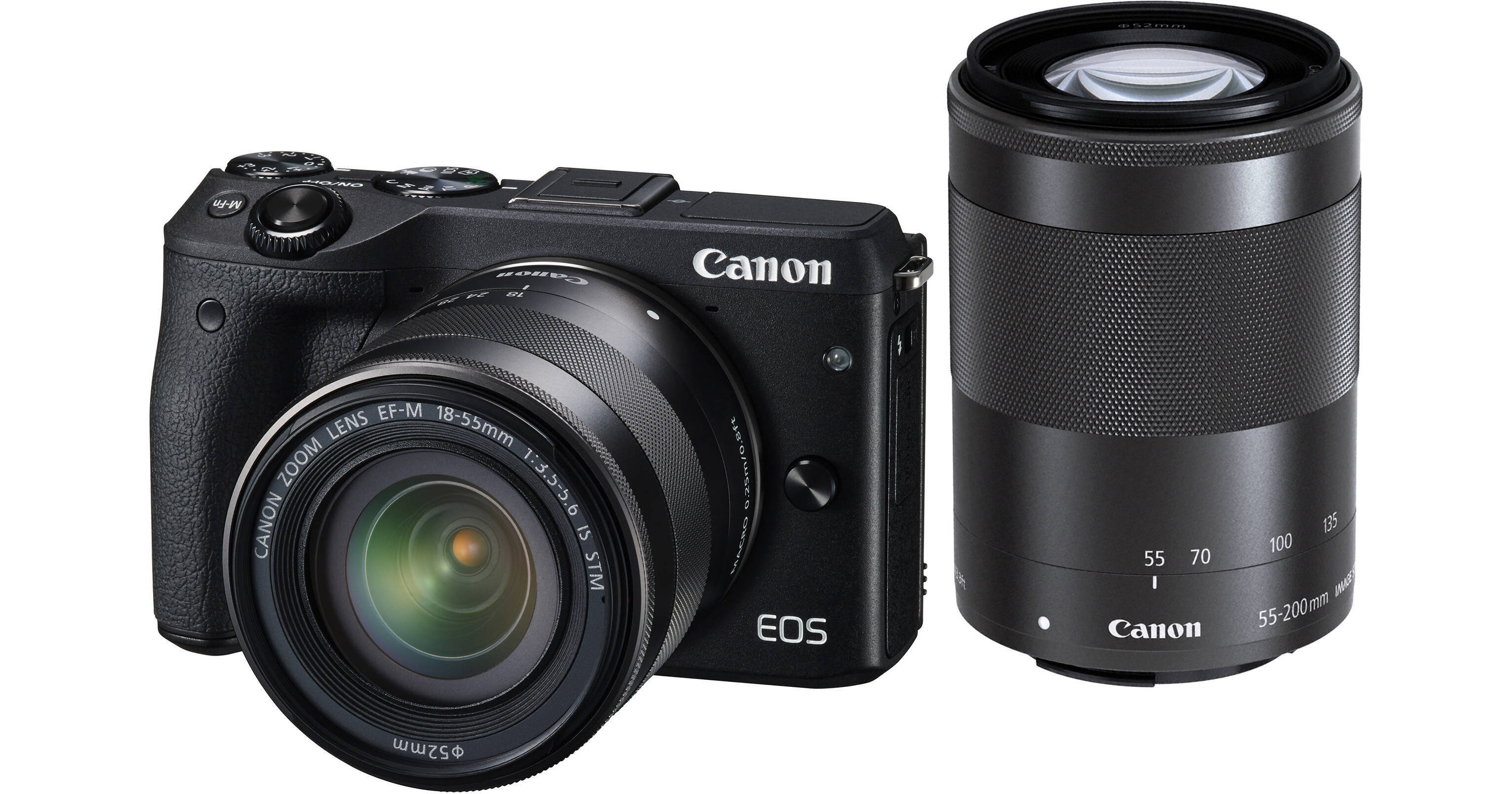 Canon EOS M3 Mirrorless Digital Camera with 18-55mm and 9694B031