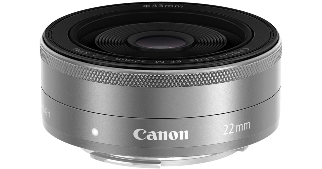 Canon EF-M 22mm f/2 STM Lens (Silver) 9808B002 Bu0026H Photo Video