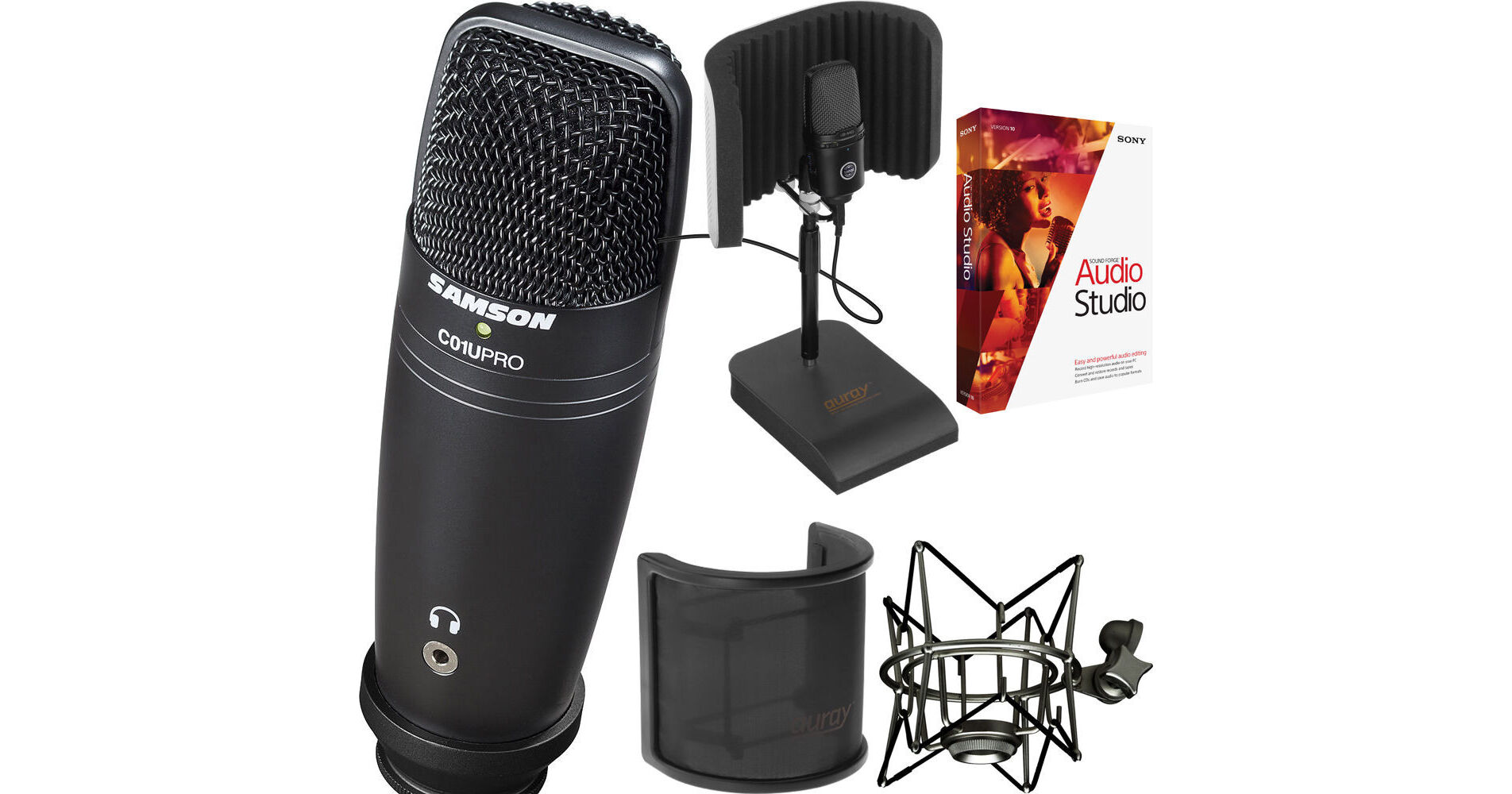 Samson C01U Pro USB Mic & Desktop Filter/Mic Stand Kit B&H