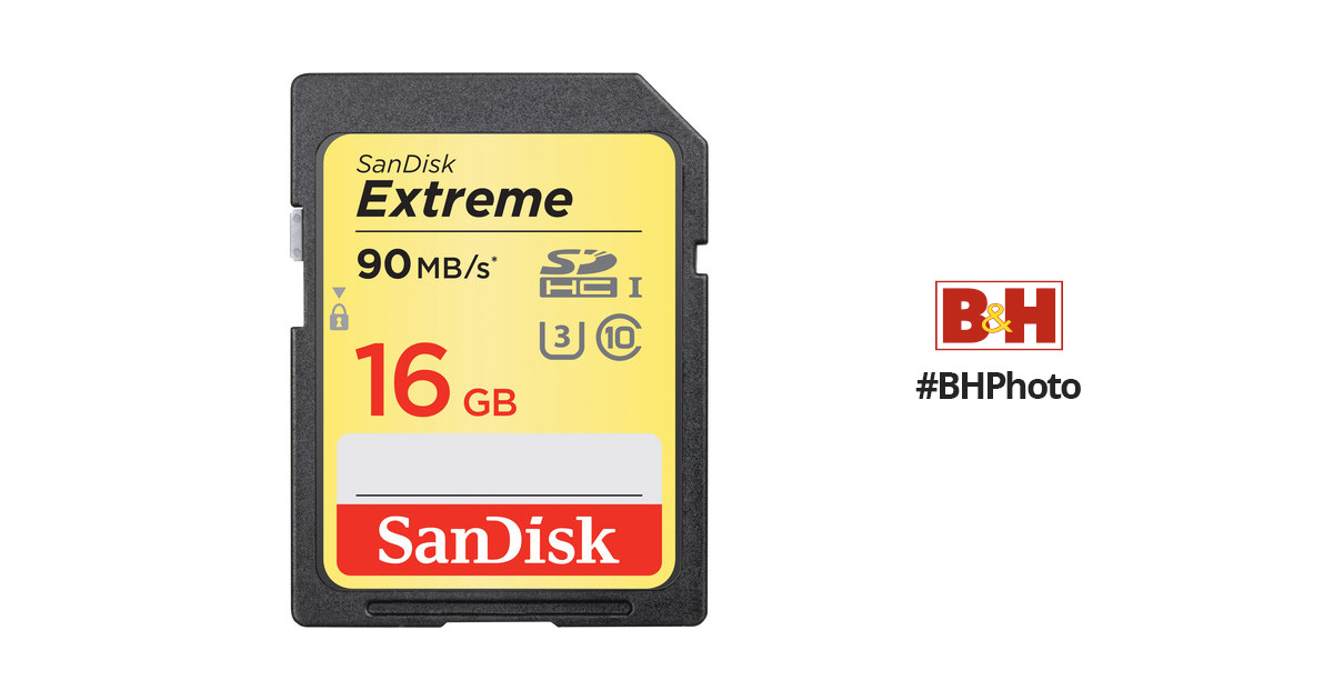 up to 90MB/s read Twin Pack SanDisk Extreme 16GB SDHC UHS-I U3 memory card 