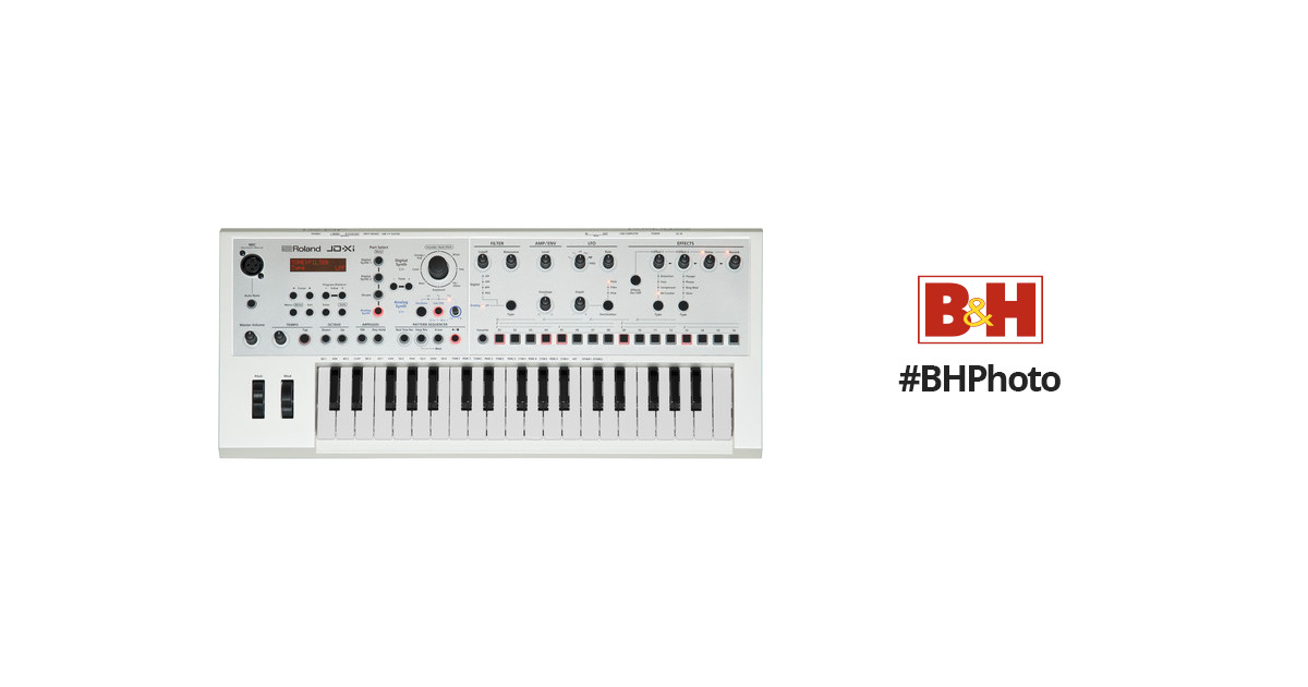 Roland JD-Xi Analog/Digital Synthesizer (White) JD-XI-WH B&H