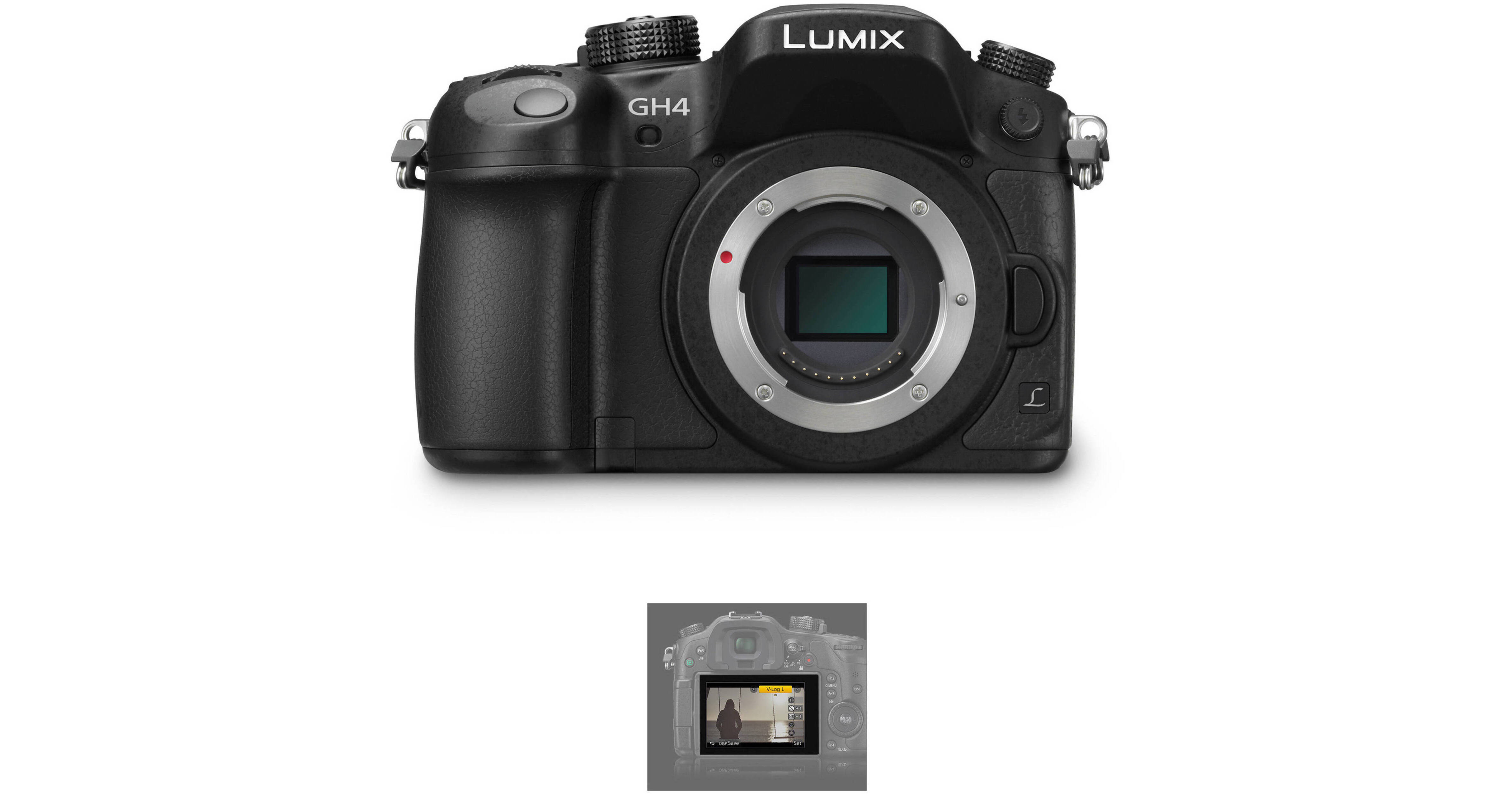 Panasonic Lumix DMC-GH4 Mirrorless Micro Four DMCGH4KBODY-VL B&H