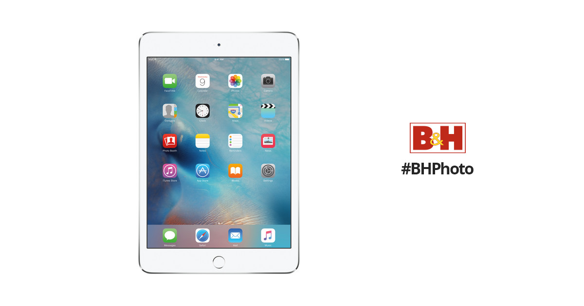 Apple 64GB iPad mini 4 (Wi-Fi Only, Silver) MK9H2LL/A B&H Photo