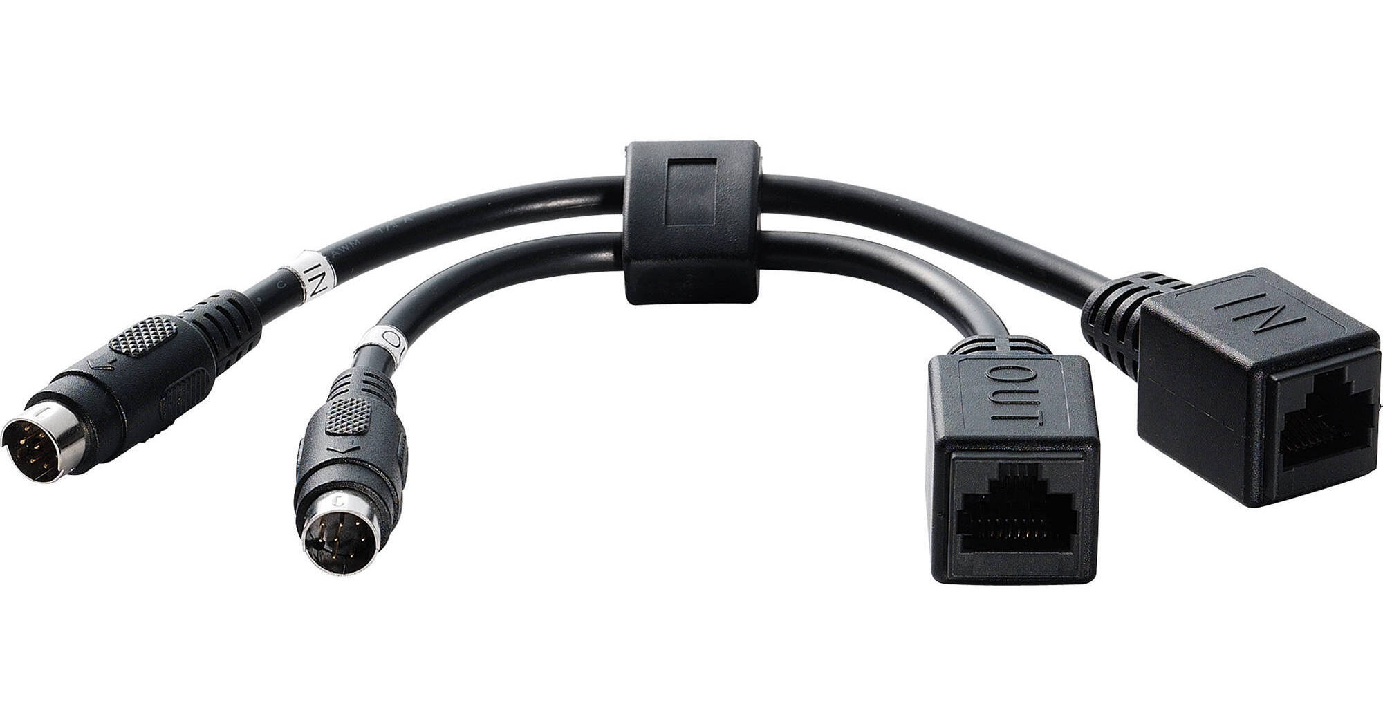 Lumens Dual In/Out RJ45 to 8Pin Mini DIN VISCA Cable VCAC07