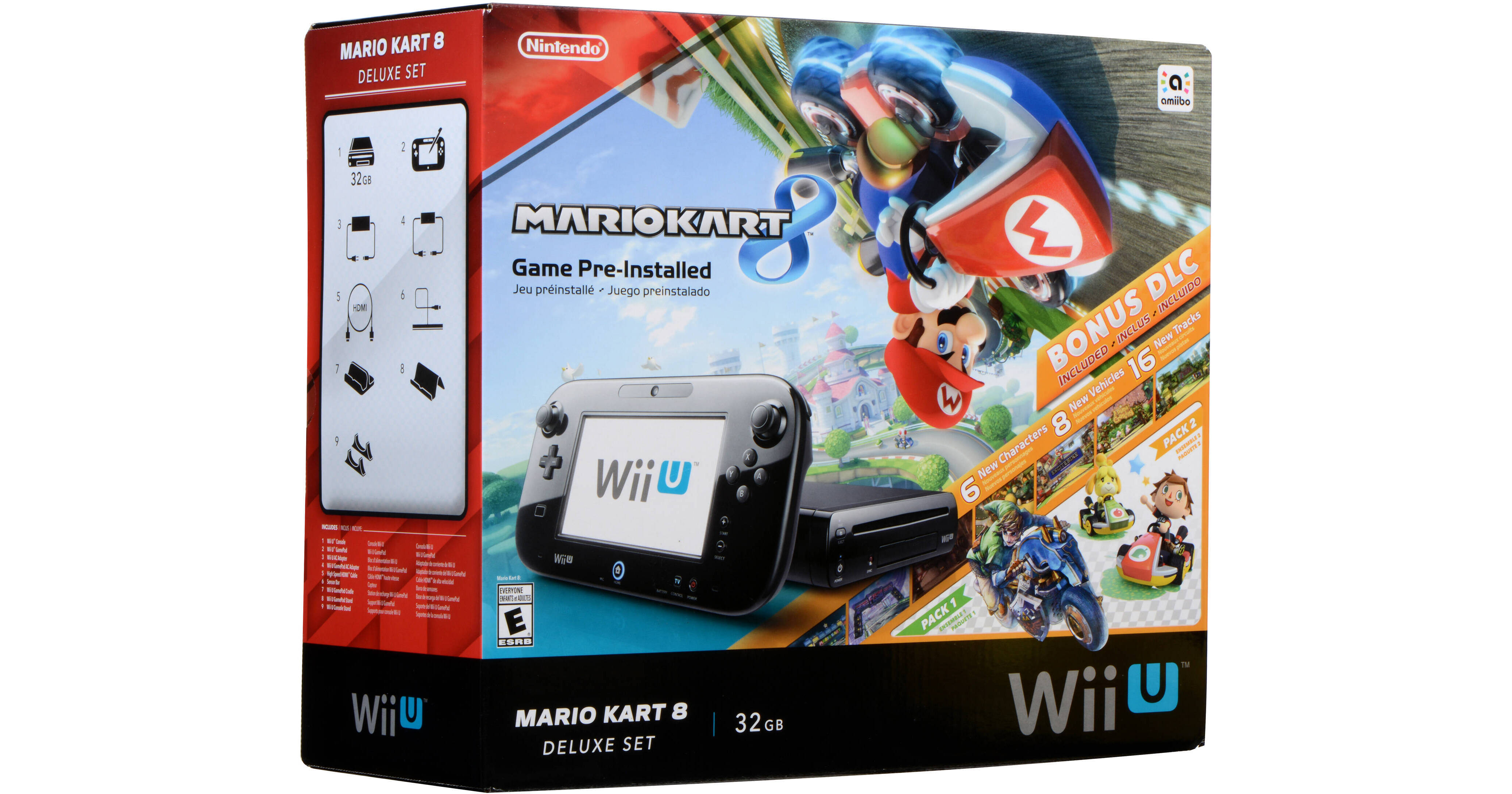  Nintendo Wii U 32GB Mario Kart 8 (Pre-Installed