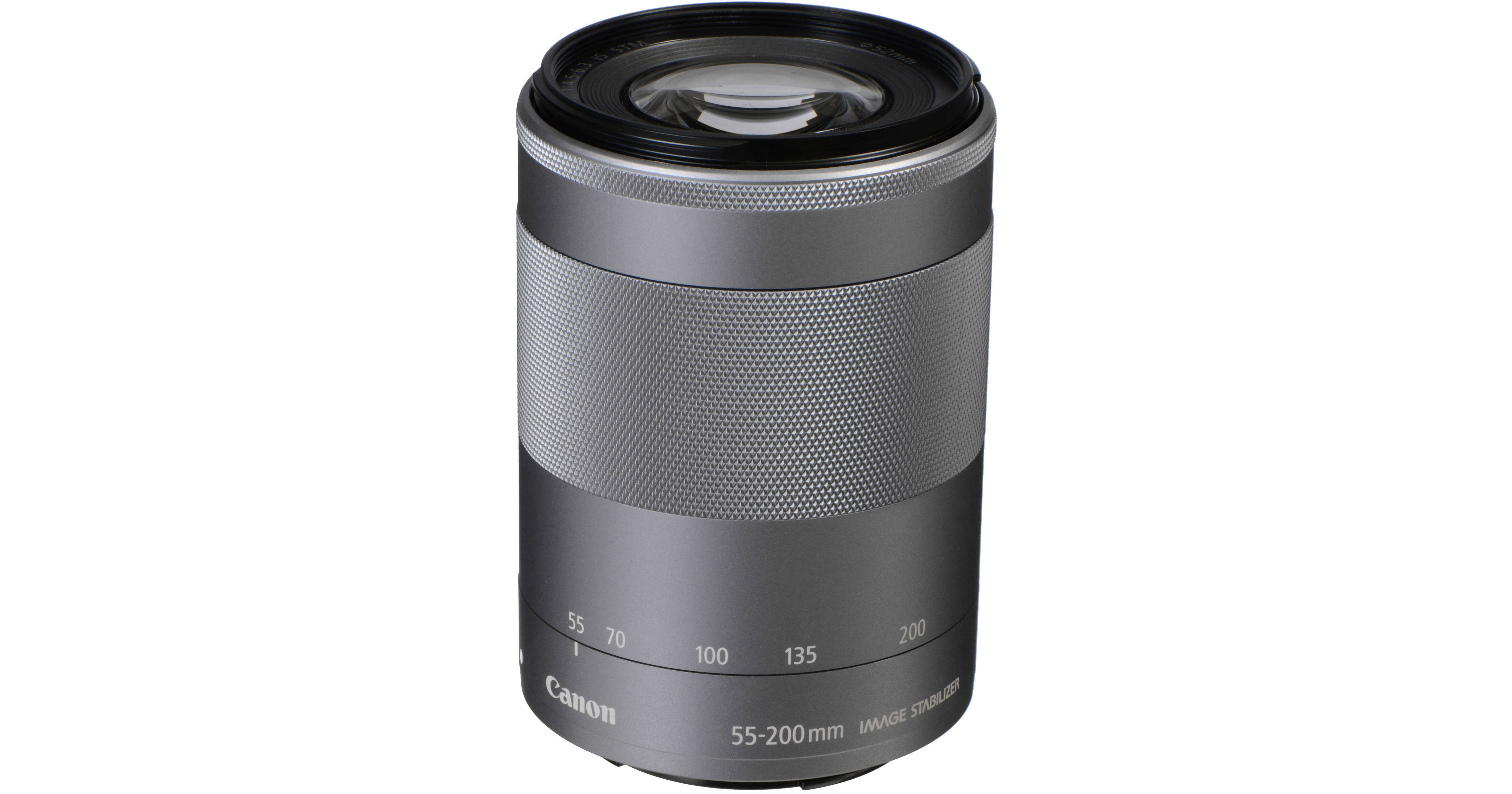 Canon EF-M 55-200mm f/4.5-6.3 IS STM Lens (Silver) 1122C002 B&H