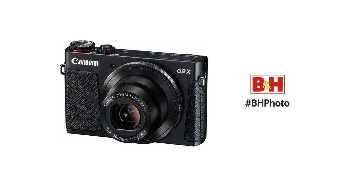 Canon PowerShot G9 X Digital Camera (Black) 0511C001 B&H Photo