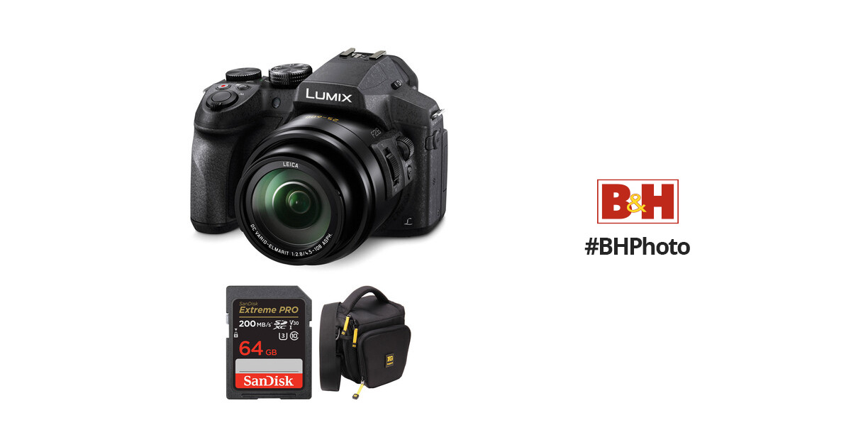 Panasonic Lumix DMC-FZ300 Digital Camera with Accessories Kit
