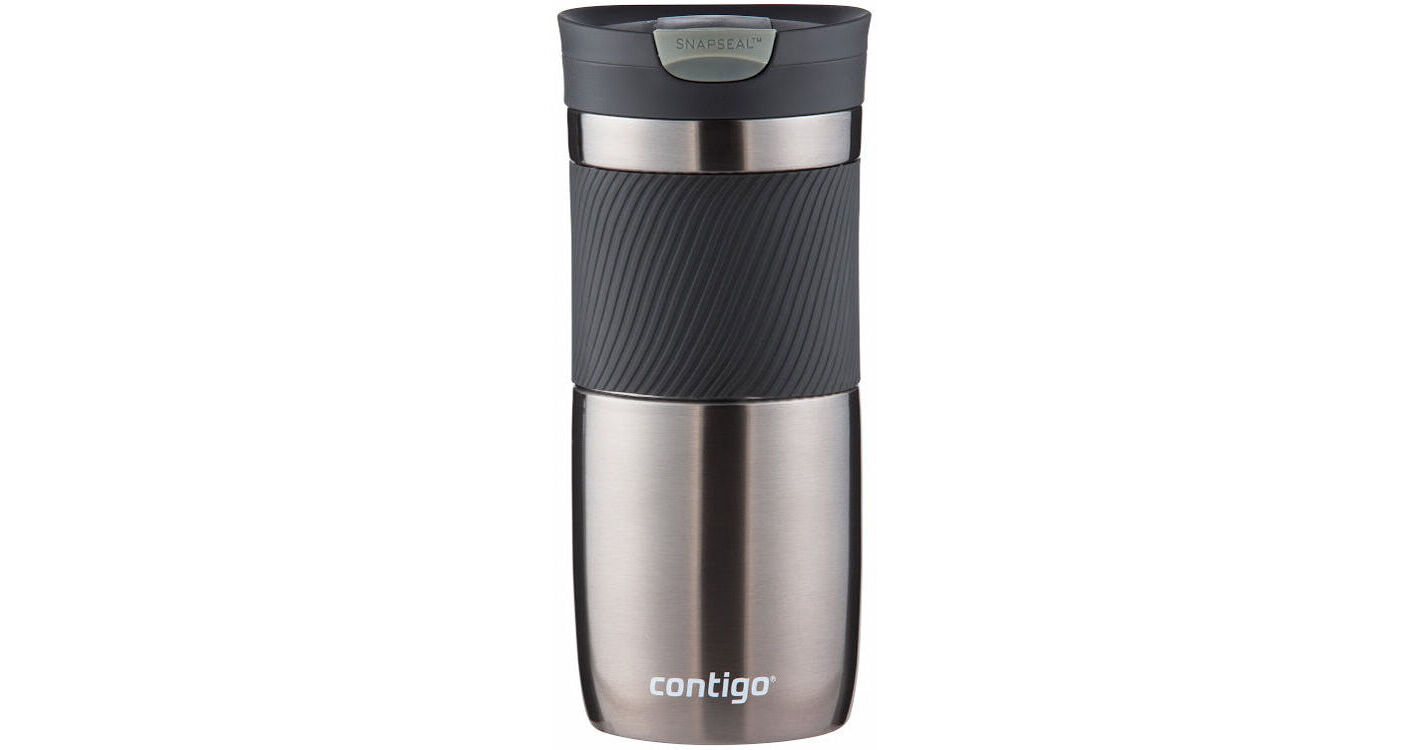 Contigo Byron Snapseal Stainless Steel Travel Mug, 16 oz, Gunmetal