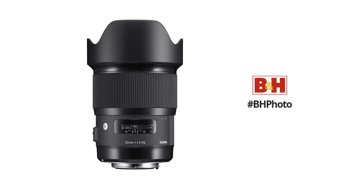 Sigma 20mm f/1.4 DG HSM Art Lens for Canon EF 412954 B&H Photo