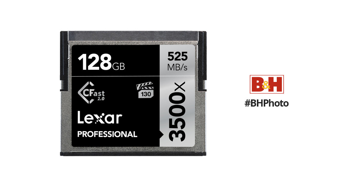 525MB/s 128 GB Pro CFast CompactFlash Speicherkarte Lexar LC128CRBEU3500 Professional 3500x 