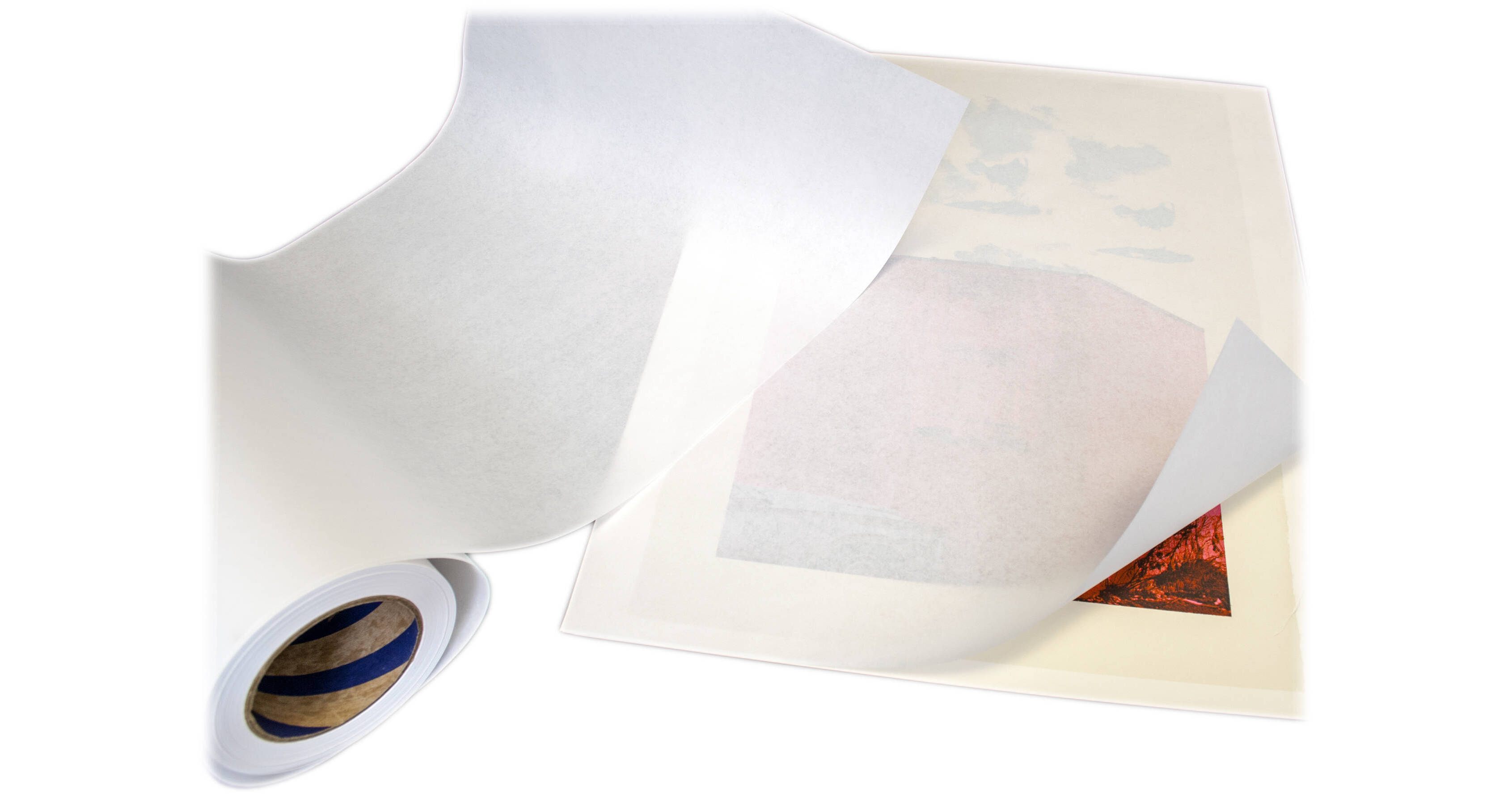 Archival Methods Archival Thin White Paper, 45gsm, 22x300' Roll 145-223