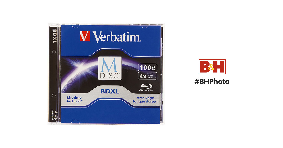 aleación Concentración Conductividad Verbatim M DISC BDXL 100GB 4x Blu-ray Discs 98912 B&H Photo Video