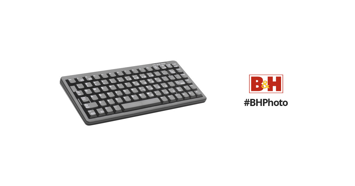CHERRY G84-4100LCAUS-0 Compact Industrial Keyboard (Light Gray, 83-Key, US  Layout)
