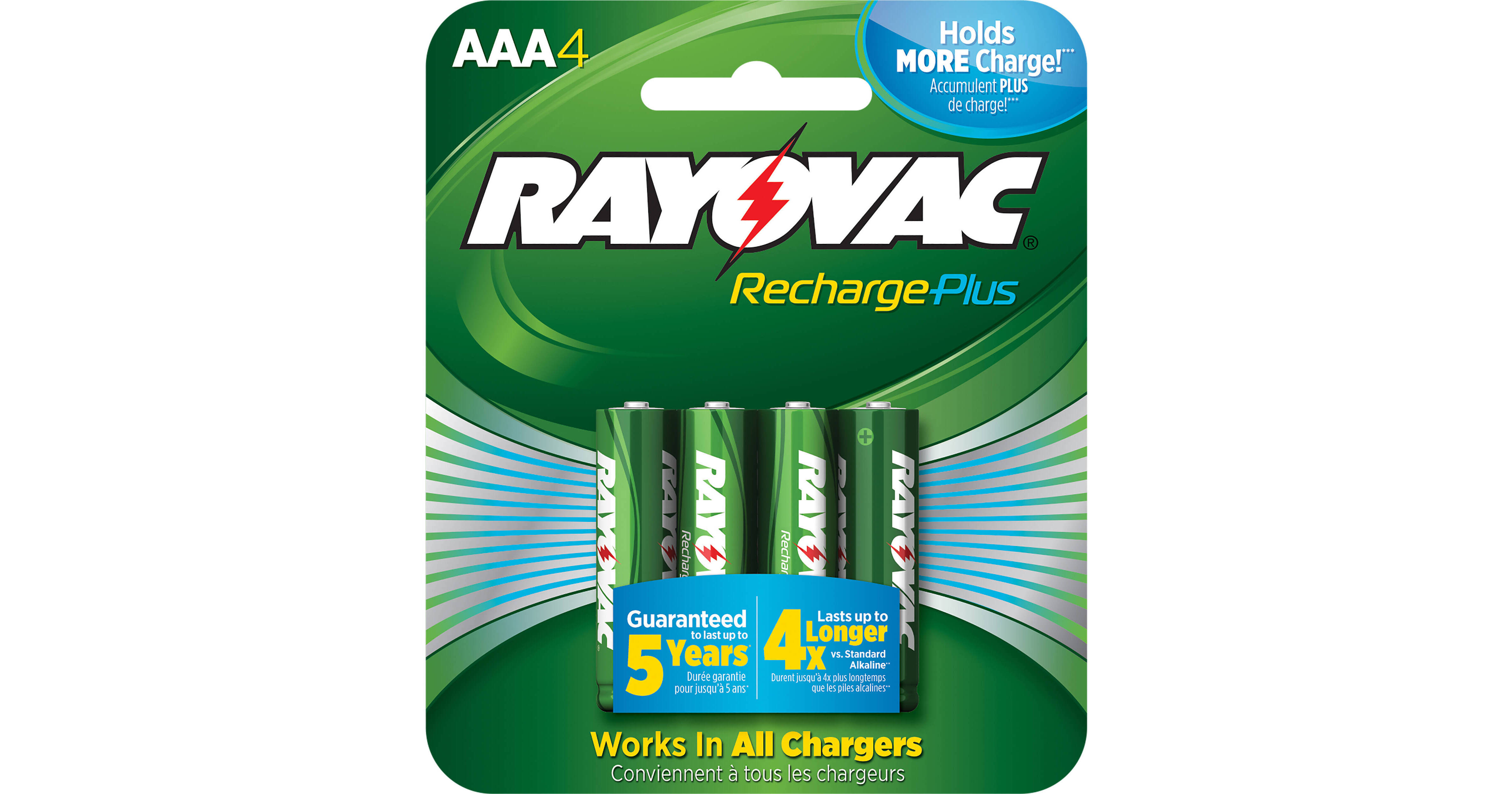 RAYOVAC Recharge Plus Rechargeable AAA Battery PL7244 GENB B&H