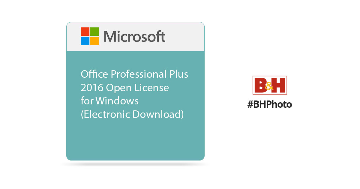 Microsoft Office Professional Plus 2016 Open License 79p 05552