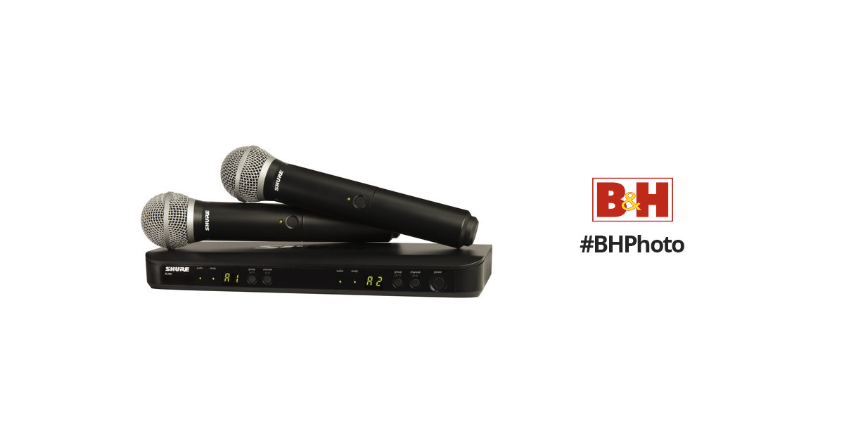 Shure　Handheld　BLX288/PG58　Dual-Channel　Wireless　BLX288/PG58-H10