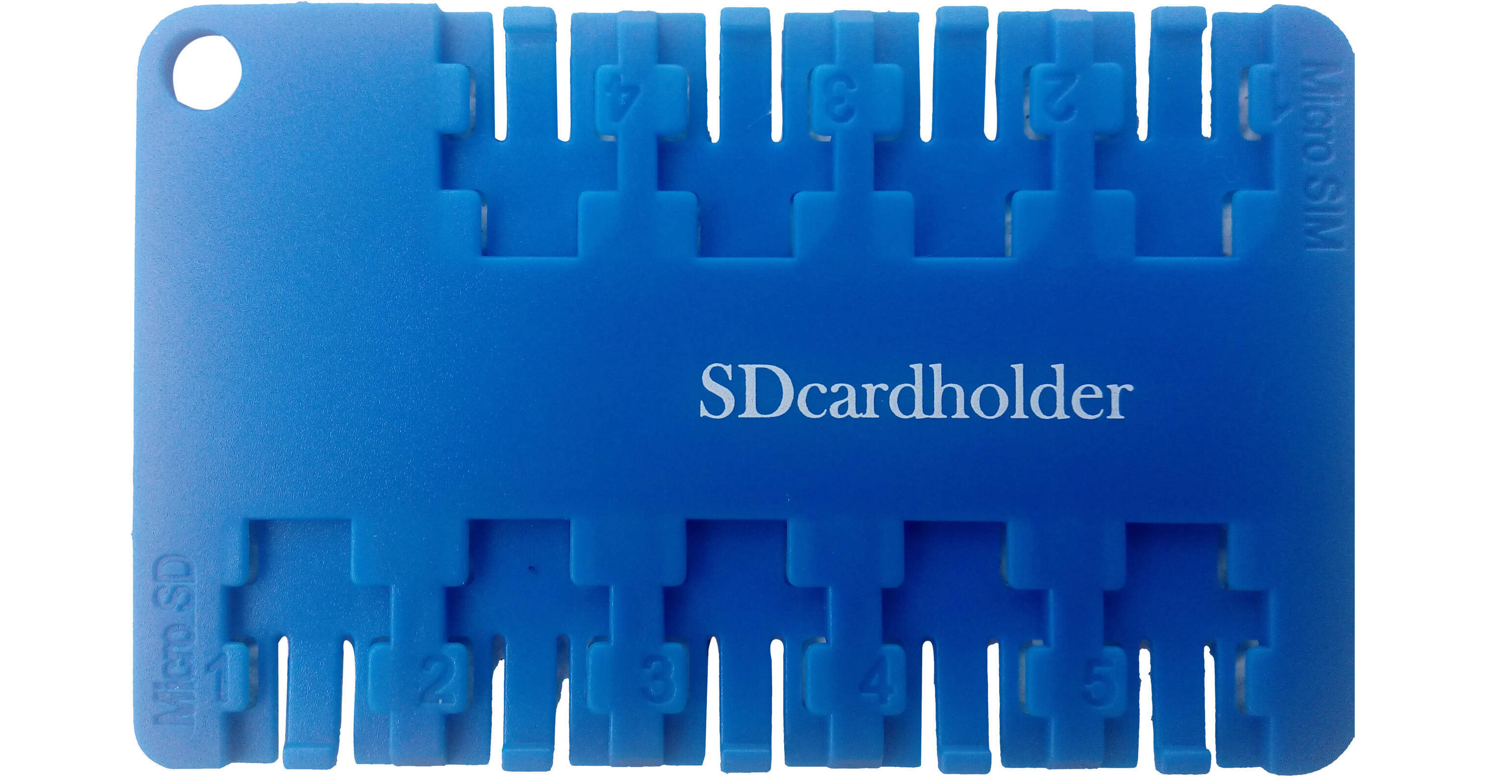 SD Card Holder microSD 10 Slot Cardholder (Blue) 040110BB B&H