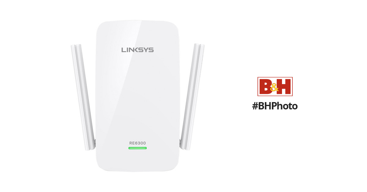 Linksys RE6300 AC750 Boost Wi-Fi Range RE6300 B&H Photo