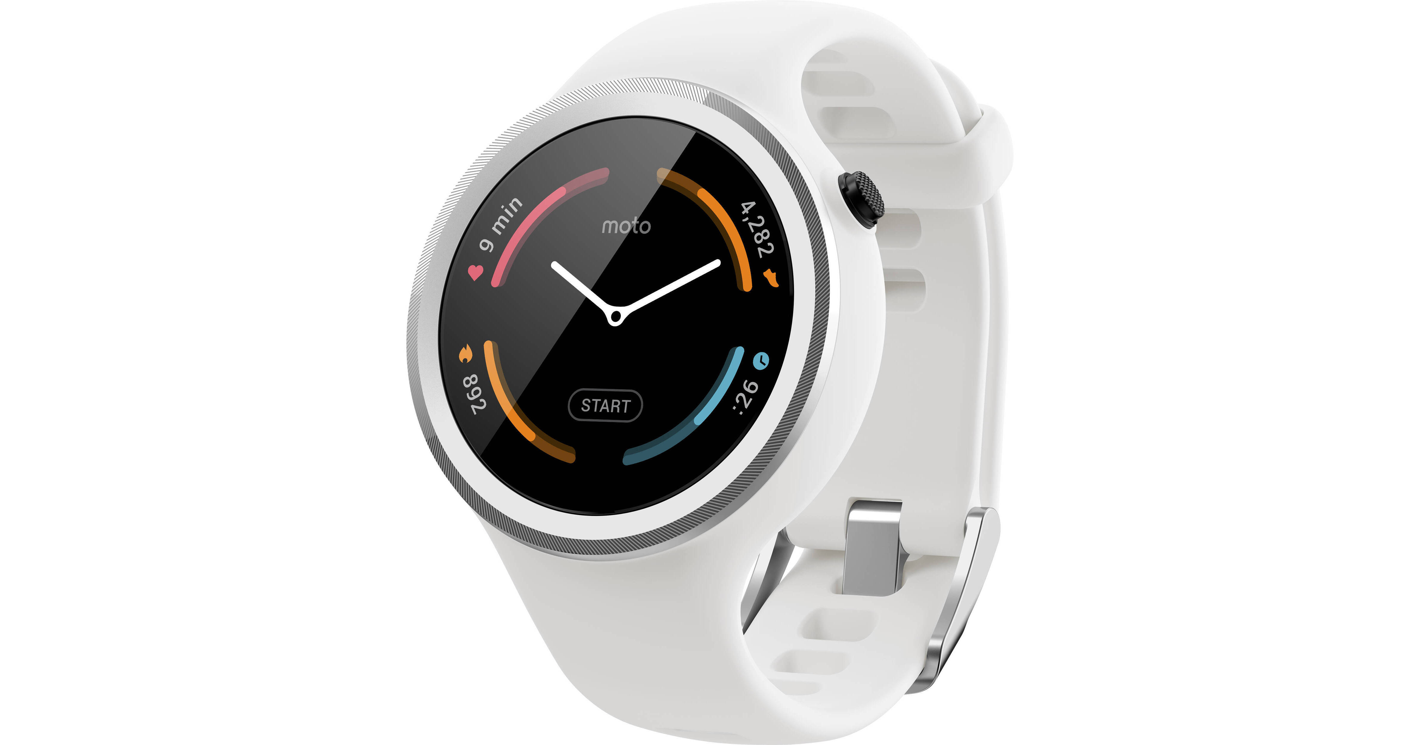 Moto Moto 360 Sport Smartwatch (White) 00866NARTL B&H Photo Video