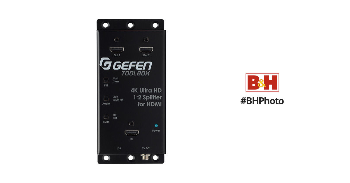 Gefen with 4K (1 2) GTB-HD4K2K-142C-BLK B&H