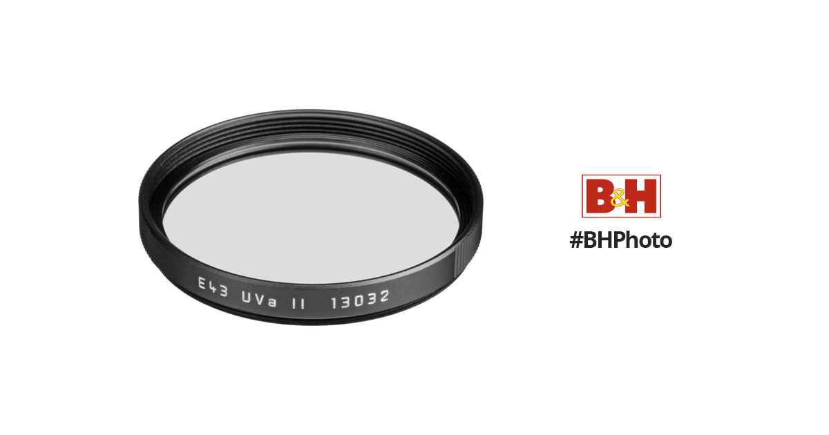 Leica E43 43mm UVa II Glass Filter Black 