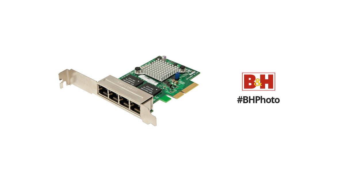 Supermicro 4-Port GbE PCIe Low Profile Add-On Card AOC-SGP-I4