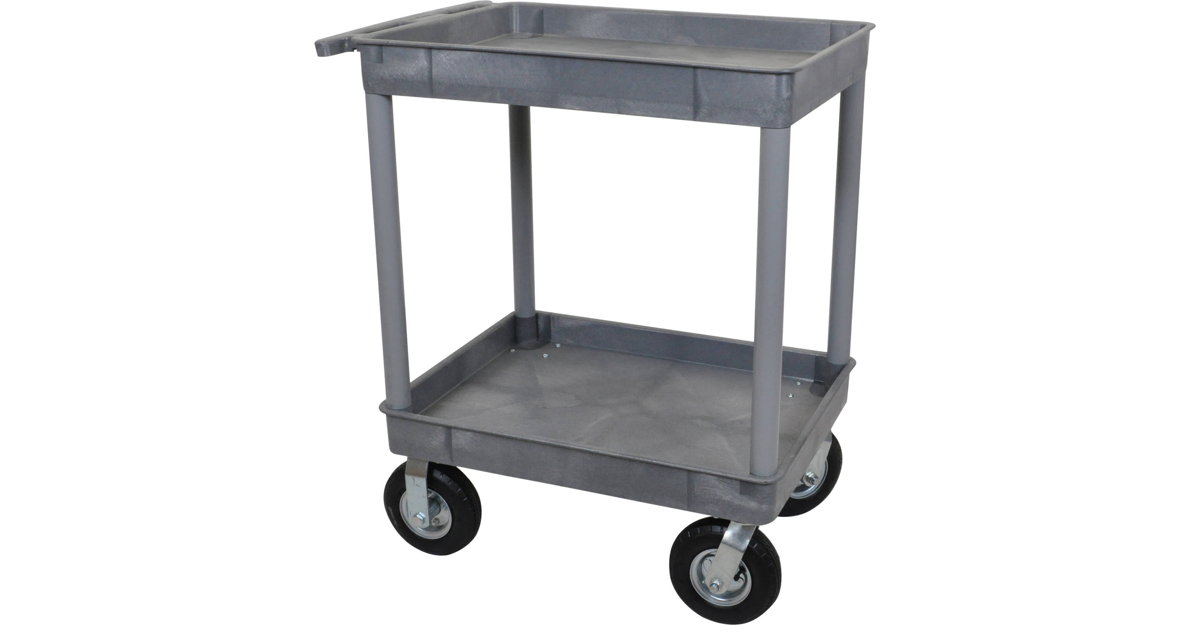 Luxor Large Tub Cart with Two Tub Shelves and Four TC11P8G B&H