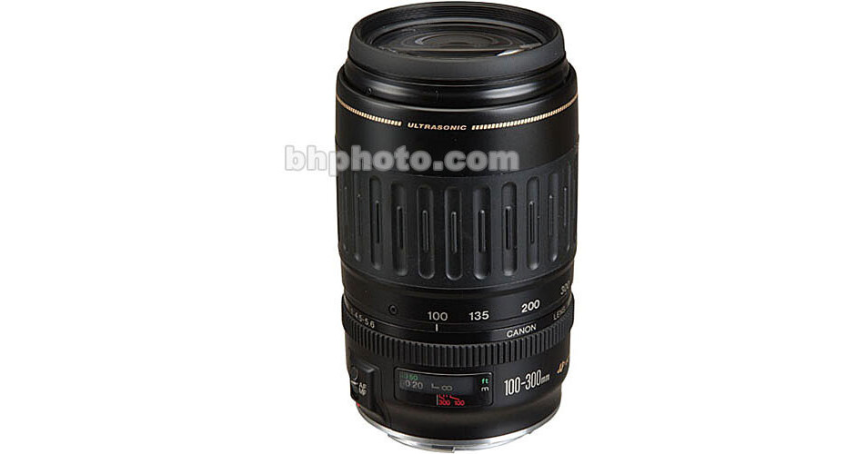 Canon 100-300mm f/4.5-5.6 USM Autofocus Lens 2565A003 B&H Photo