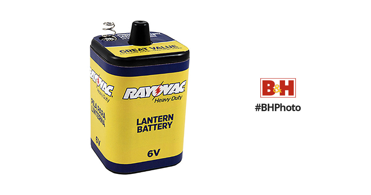 Rayovac 6V-HDM 6-Volt Spring Terminals, Heavy Duty Maximum Lantern Battery, Lighting & Electrical, Lanterns