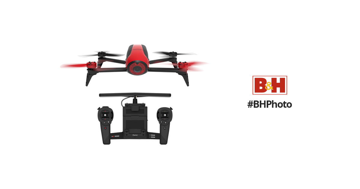 Parrot BeBop 2 Drone with Skycontroller (Red) PF726100 B&H Photo