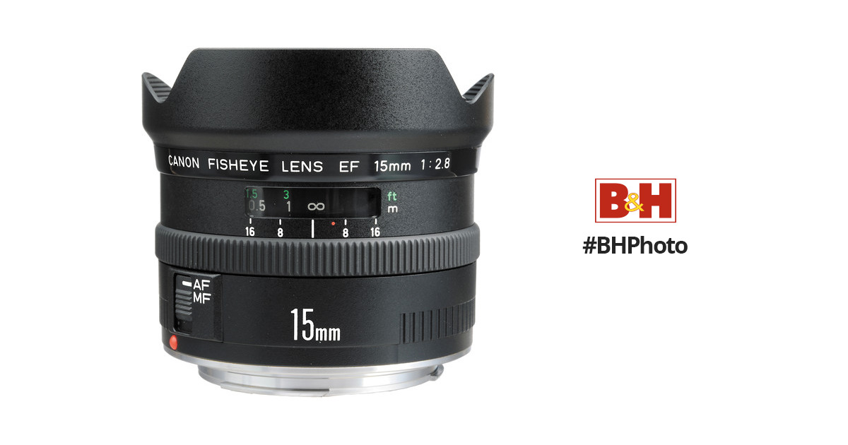 Canon Fisheye EF 15mm f/2.8 Autofocus Lens 2535A003 B&H Photo