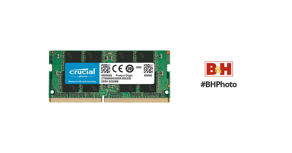 Crucial 16GB DDR4 2400 MHz SO-DIMM Memory Module CT16G4SFD824A